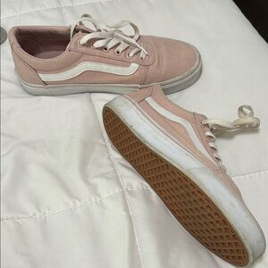 Vans Women's Light Pink Canvas Sneakers